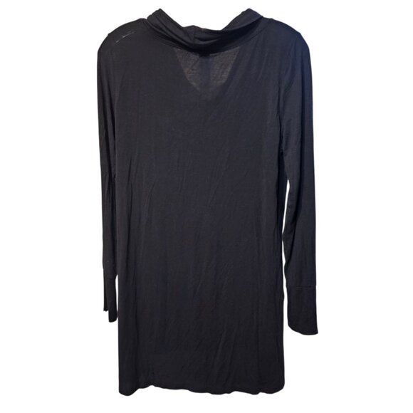 Cuddl Duds, Cowl Neck, Long Sleeve, Lightweight, Thumbholes, size L, Black Shirt - Picture 2 of 9